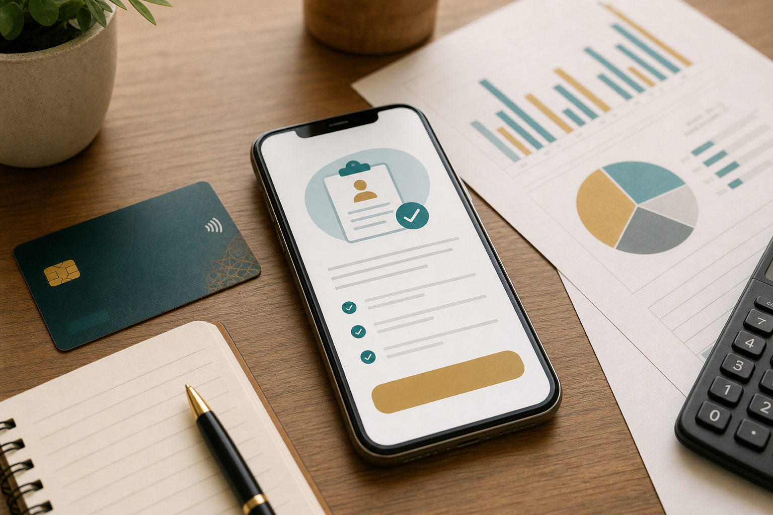 Financial consultant reviewing a loan application with a client