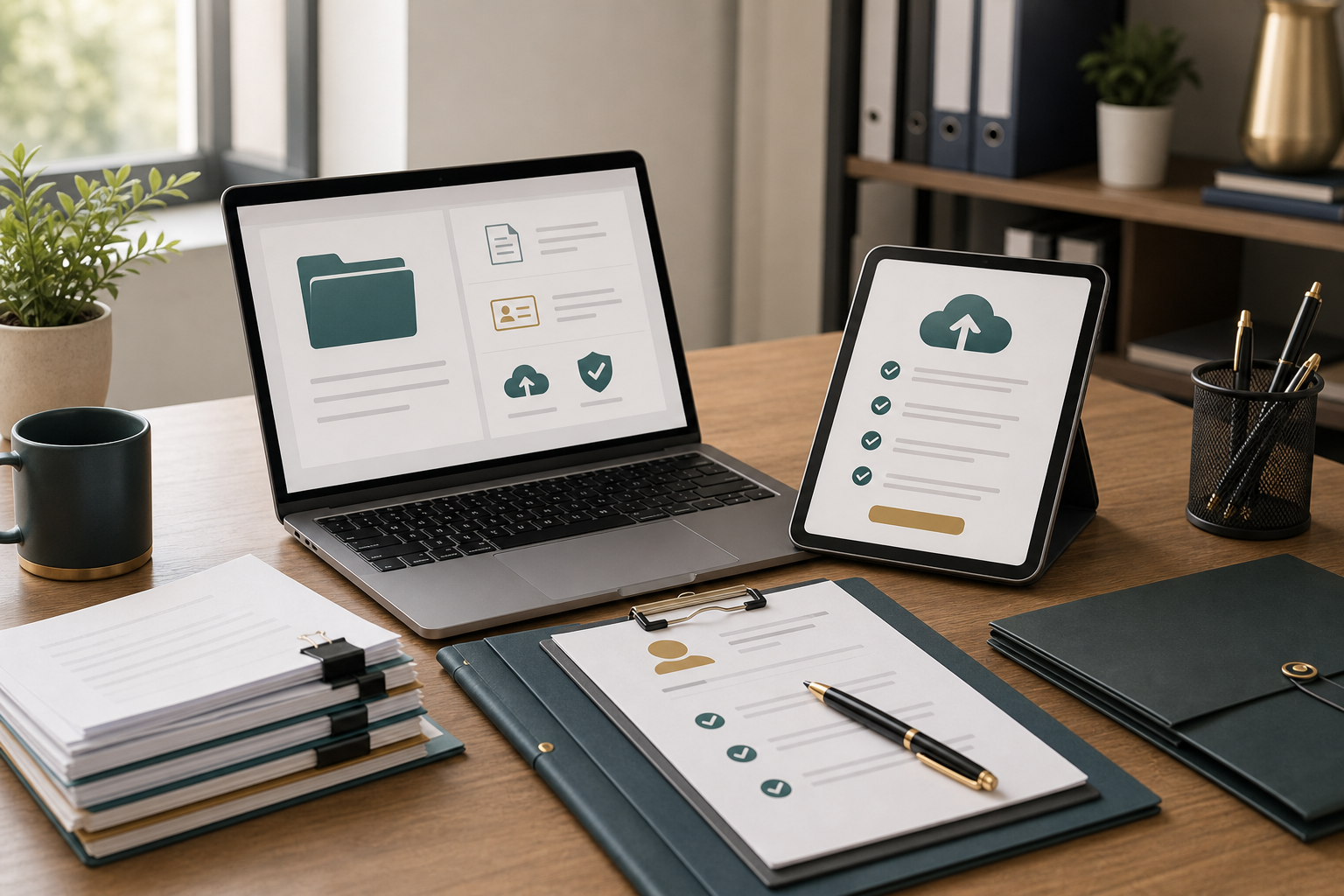Organized service documentation workspace
