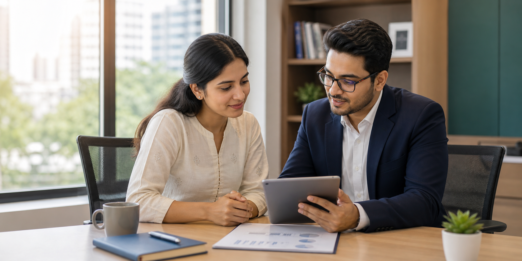 Advisor supporting a personal loan service request